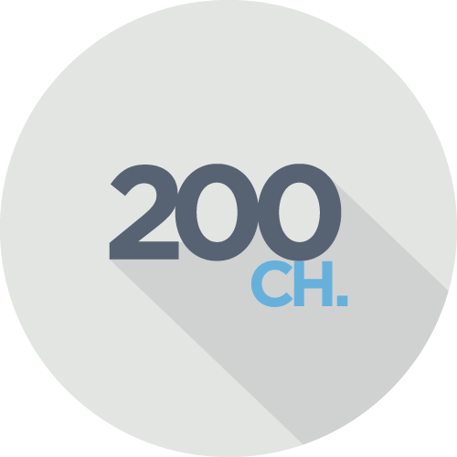 200 路影像與聲音同時廣播與轉送